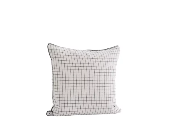 Madam stoltz housse de coussin en lin blanche