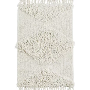 Tapis de bain épais tufté blanc Madam stoltz